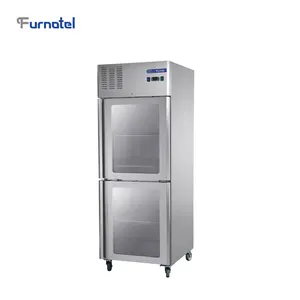 FRCF-3-3 FURNOTEL Industri Lemari Es Pintu Kaca Double Lemari Es Chiller