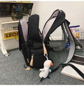 <span class=keywords><strong>Besder</strong></span> couleur unie sac décontracté collège étudiant sac à dos unisexe sac à dos - Product Image 2