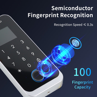 Sistema de Control de Acceso por Huella Dactilar, Teclado RFID de Doble Frecuencia, Teclado Táctil, Desbloqueo a Prueba de Agua, Controlador de Acceso a Puerta con Bluetooth