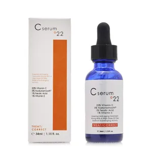 Sérum à la vitamine C et 22% de personnaliser, produit pour le visage et la peau, anti-oxydation, structure riche à la vitamine C