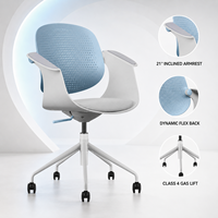 Chaise de bureau ergonomique moderne en maille avec hauteur réglable pour la maison, l'école, l'atelier, l'hôpital, l'hôtel, l'utilisation commerciale