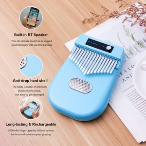 Kimi-<span class=keywords><strong>Kalimba</strong></span> électrique à 17 touches, Piano à pouce, 4 sortes de notes, connexion BT, Mbira, Instrument de musique électronique, cadeaux pour K - Product Image 6