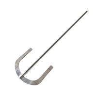 Mezclador de Acero Inoxidable de Alta Resistencia con Cuchilla Plana y Gruesa para Masilla de Alta Viscosidad