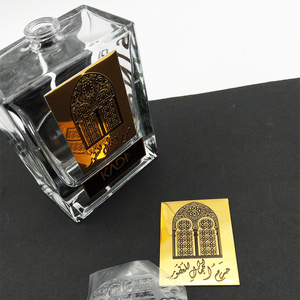 Custom <strong>Perfume</strong> Metal Label Printing/<strong>embossed</strong> logo <strong>Sticker</strong> - Product Image 2