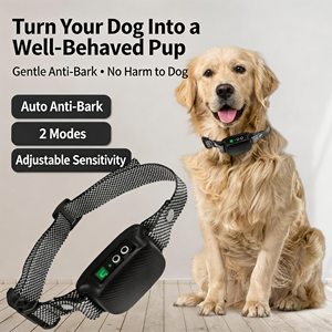 Collier de dressage intelligent pour chiens domestiques, rechargeable, étanche, en plastique, multi-niveaux, anti-aboiement, longue autonomie - Product Image 3