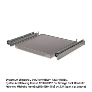 Système Fami Ar Stiffening Cross L1250 H2010 Bleu RAL5012 pour supports de rayonnages de stockage - Product Image 2