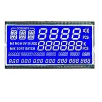 Pantalla para Internet de las Cosas con Retroiluminación LED Blanca, Brillo de 300cd/m2, Interfaz I2C, Tamaño Personalizable