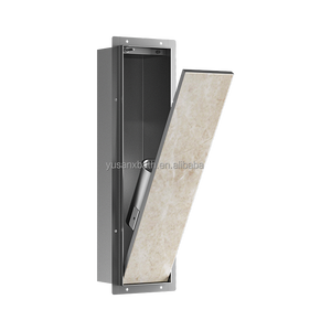 304 porta scopino nascosto nascosto in acciaio inossidabile nicchia moderna senza montatura a muro per piastrelle da bagno e wc Box - Product Image 3