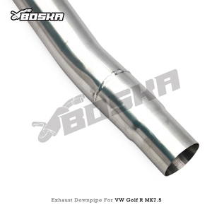 Custom Exhaust Downpipe with <b>Catalyst</b> 200cell for VW GOLF R 7/7.5 MK7/MK7.5 2.0T 2014-2020 Racing Boska Stainless Steel Pipe - Product Image 2