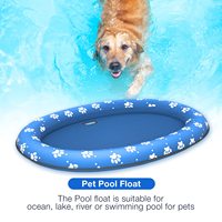 Flotteur de piscine gonflable Dragon flottant pour chien Radeau flotteur de natation pour chien portable pour l'été avec trous