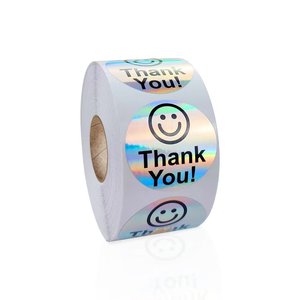 custom gold foil roll self adhesive thank you <b>label</b> - Product Image 4