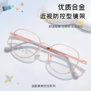 Montures de lunettes ovales Danyang 34897, monture intégrale en alliage métallique, écologiques, unisexes, verres en acrylique - Product Image 5