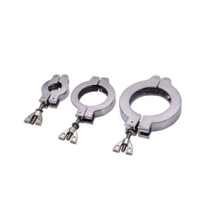 KF16 KF25 KF40 KF50 Colliers de serrage pour tuyaux à vide en aluminium à écrou à oreilles articulé à dégagement rapide - Product Image 3