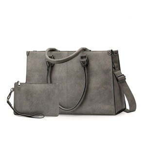 Bolso de Trabajo Retro para Mujer, Bolso de Mano para Portátil de 15.6 Pulgadas, Bolso Casual, Maletín de Oficina, Forro de Nailon Impermeable con Cierre de Cremallera - Product Image 3