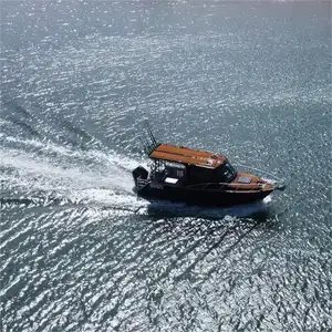 7.5m 25ftプロフィッシャーアルミキャビンクルーザースピードキャビンボートパワープレジャーヨットフィッシングボート販売米国