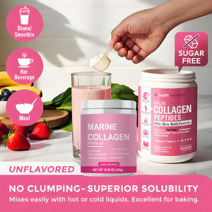 थोक समुद्री कोलेजन पेप्टाइड्स पाउडर स्वस्थ त्वचा, बालों, जोड़ों और हड्डियों को हाइड्रोलाइज्ड टाइप 1 और <span class=keywords><strong>3</strong></span> प्रोटीन का समर्थन करता है - Product Image 5