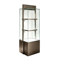 Freistehende Luxus-Glasvitrine mit Eingebauten LED-Strahlern Premium Hautpflege-Verkaufsvitrine
