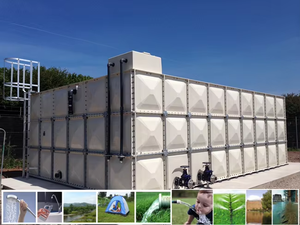 Réservoir FRP/GRP de haute qualité de 350,000 <span class=keywords><strong>litres</strong></span> avec tous les composants connectés à la pompe à incendie - Product Image 3
