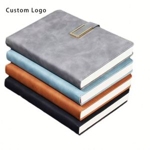 Locking Hardcover Custom Notebooks in PU Leather for A5 School Students, Perfect Promotional Gift - Product Image 1