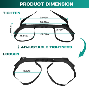 Supporto per Borsa Posteriore, Staffa di Fissaggio, Cinghia per Borsa, Assemblaggio Rack per Carrello da Golf EZGO Medalist & TXT DCS/PDS # 71851-G01 - Product Image 6