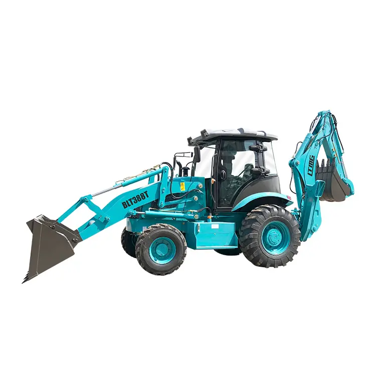 LTMG front end loader with back hoe 2.5 1.6ton 4x4 tractors with front end loaders backhole loader mini with breaking hammer