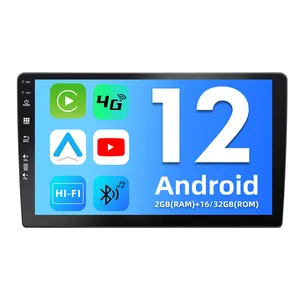 안드로이드 12 큰 화면 10.1 인치 2 + 32G USB 360 카메라 범용 자동차 dvd 플레이어