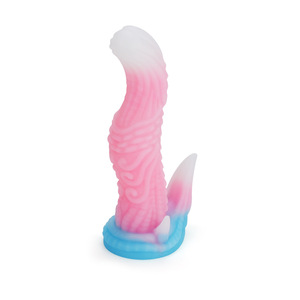 Consolador sexual para adultos de silicona líquida colorida, tapón suave para masaje y masturbación - Product Image 1