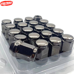 Vente en gros d'usine Steeltreks Outils de quincaillerie Fixations Écrous M12x1.5 <span class=keywords><strong>19</strong></span> Hexagonale Taille L35 Chrome <span class=keywords><strong>Cache</strong></span>-écrou hexagonal pour camion - Product Image 1