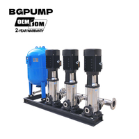 Pompe centrifuge verticale multi-étages haute pression 50HZ/60HZ 0.5hp 7.5hp 5.5kw pour osmose inverse d'eau de mer