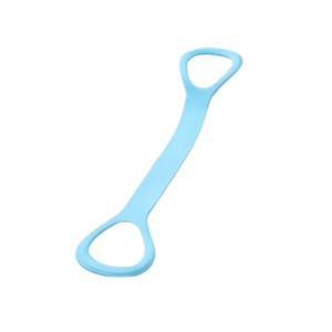 Bande de résistance en forme de huit, 43cm, corde de fitness élastique en Silicone bleu pour le remodelage du dos, entraînement à domicile - Product Image 2