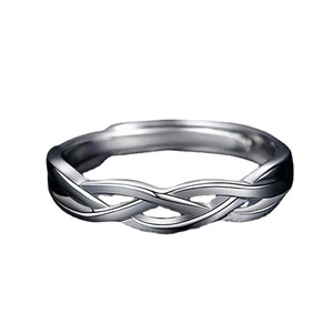 Men's Intertwined <b>Ring</b> Geometric Design Simple Style Open Index <b>Finger</b> <b>Ring</b> For Gift - Product Image 5