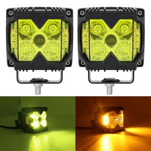 ไฟทำงาน LED คุณภาพสูง ขนาด 3 นิ้ว สีเหลือง สำหรับรถยนต์ 4x4 ไฟแฟลช ไฟสปอร์ตไลท์สำหรับขับขี่มอเตอร์ไซค์ ไฟเดย์ไลท์สำหรับรถจี๊ป - Product Image 4