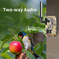 Caméra de chasse solaire VESAFE 4G LTE 4W à double objectif 4MP pour la surveillance de la faune, vision nocturne, forêt, ferme