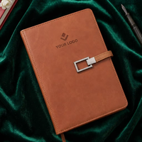 Carnet de notes A5 en cuir PU personnalisé avec logo imprimé, pages lignées, durable, pour étudiants