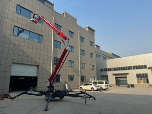 Plataforma elevadora articulada tipo araña remolcable de 16 m, fabricada en China, con sistema hidráulico, rotación de 360° y estabilizadores. - Product Image 6