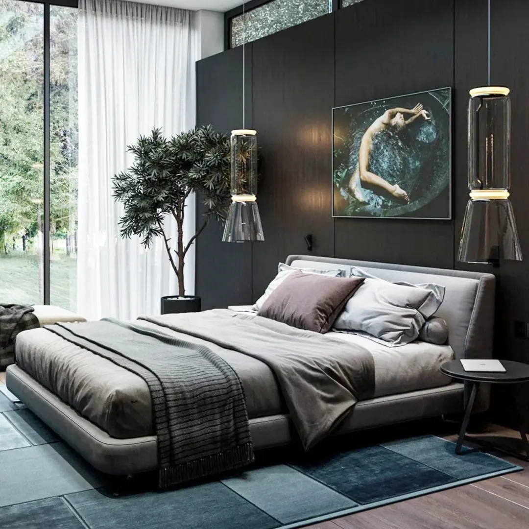 Nuovo Design italiano mobili letto camera da letto Set King Size moderno stile italiano letto Hotel