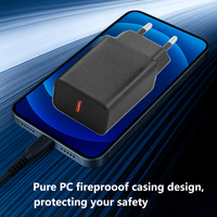 Bloque Cargador USB C de 25W de Doble Puerto Adaptador de Corriente PD Cargador de Pared Tipo C para iPhone 16 15 Pro Max para Samsung S23 S22 iPad Laptop
