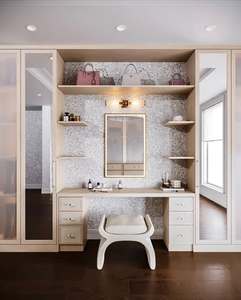 ตู้เสื้อผ้าแบบ<span class=keywords><strong>ว</strong></span>อล์ก<span class=keywords><strong>อิน</strong></span>สีขาวไม้ ดีไซน์หรูหราทันสมัยจาก Vermonhouzz สำหรับจัดเก็บของใน<span class=keywords><strong>ห้อง</strong></span>นอน - Product Image 2