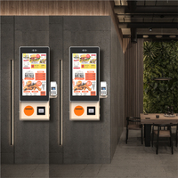 Terminal de point de vente en libre-service pour restauration rapide, écran tactile numérique de 23,8 pouces, kiosque de restaurant pour commande et paiement en libre-service, fonction SDK