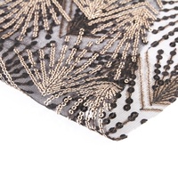 Tissu de luxe multicolore à carreaux, maille brodée 100% Nylon, paillettes en dentelle lourde, tissu Simple, vente populaire