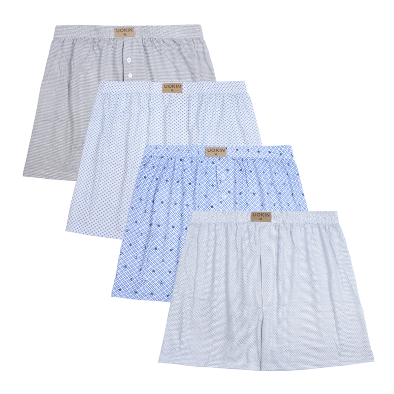 Высокое качество несколько смешанных цветов из хлопка в полоску и клетку; Трусы-боксеры