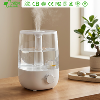 RUNAL Humidificateur d'air ultrasonique silencieux à remplissage par le haut avec lumière LED nocturne à 7 couleurs changeantes pour chambre de bébé