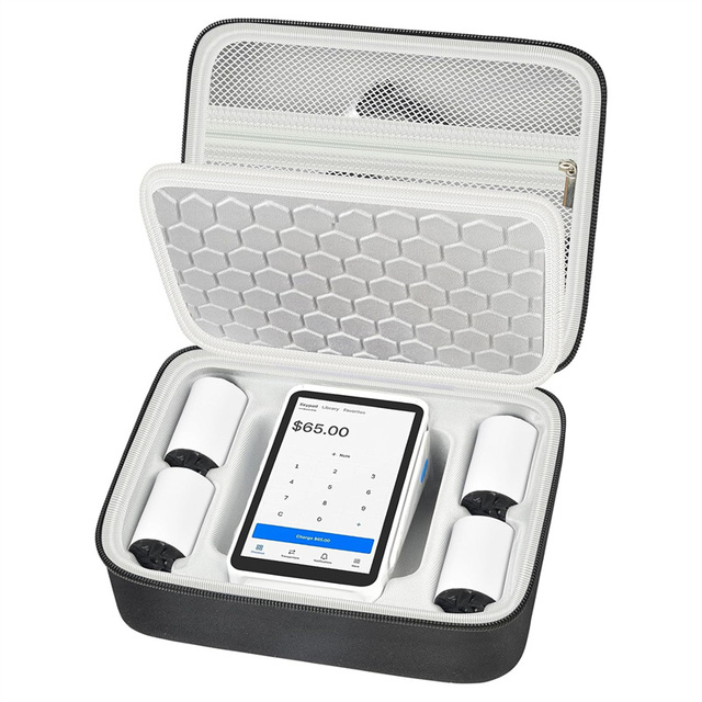 EVA Hardshell Case with Zipper for Square Terminal Credit Card Reader and Mobile POS Machine Storage-Casual Protective Case