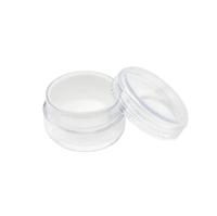 Contenants cosmétiques vides en gros, pots en plastique, petits contenants en PS transparent avec couvercles, personnalisables 3g 5g 10g 15g 20g 30g