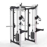 Máquina de Gimnasio Multifuncional Hot Selling: Jaula de Sentadillas Comercial, Máquina Smith para Ejercicios de Pecho y Hombros