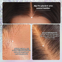 Peluca de Cabello Humano Liso con Encaje Frontal HD 13x6, Tipo Piel, 210% de Densidad, Cabello Brasileño, 18-32 Pulgadas, Sin Pegamento, Pre-Arrancada, Venta al Por Mayor