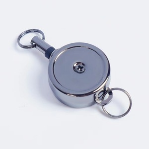 Portacredenciales Retráctil de Aleación de Zinc Metálico de 21 mm, Tipo <span class=keywords><strong>Yoyo</strong></span>, para Tarjetas de Identificación, Llavero - Product Image 2