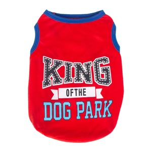 Vente en gros de chemises pour animaux de compagnie polyester respirant vêtements pour animaux de compagnie gilet à motif personnalisable pour chien et chat chemise sans manches d'usine en stock - Product Image 2