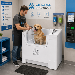 Baignoire pour chien à l'ozone, antibactérienne, à immersion profonde, recommandée par les dermatologues - Product Image 1
