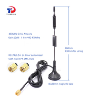 Antena Helicoidal Lora de 400-470 MHz y 433 MHz con Base Magnética para Comunicación por Internet, Amplificador de Señal de Radioaficionado